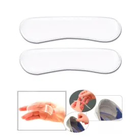 1 Pair Gel Heel Cushion Liners Loose Shoe Inserts Adhesive Pads Anti Slip Grip