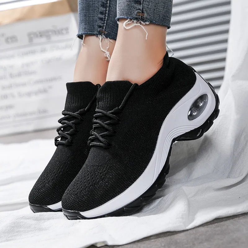 Caroline  Damen Fliegende Strick Socken Schuhe