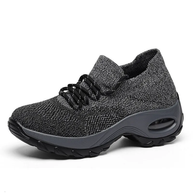 Caroline  Damen Fliegende Strick Socken Schuhe