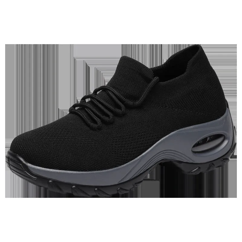 Caroline  Damen Fliegende Strick Socken Schuhe