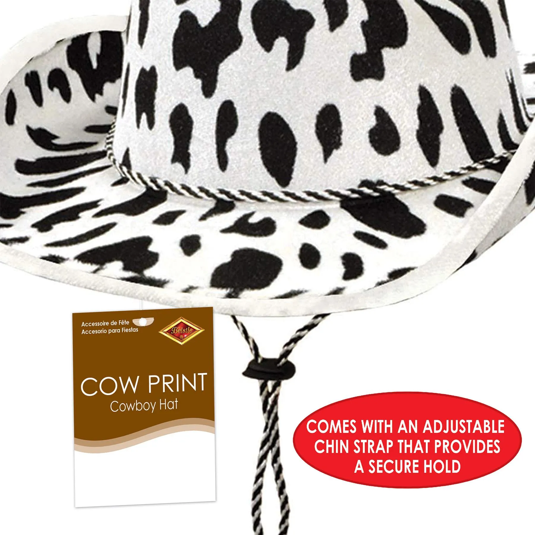 Cow Print Cowboy Hat
