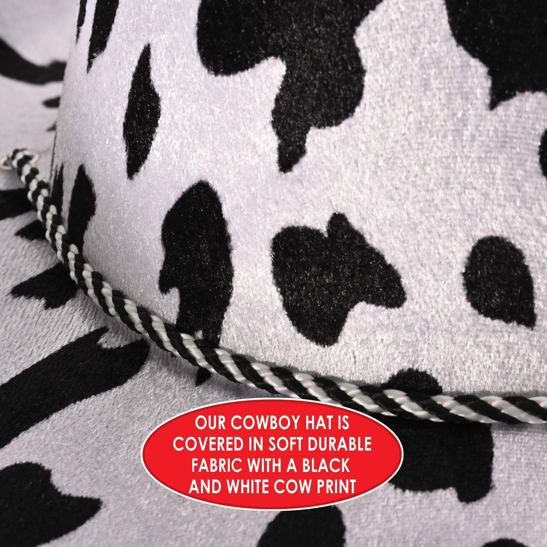 Cow Print Cowboy Hat