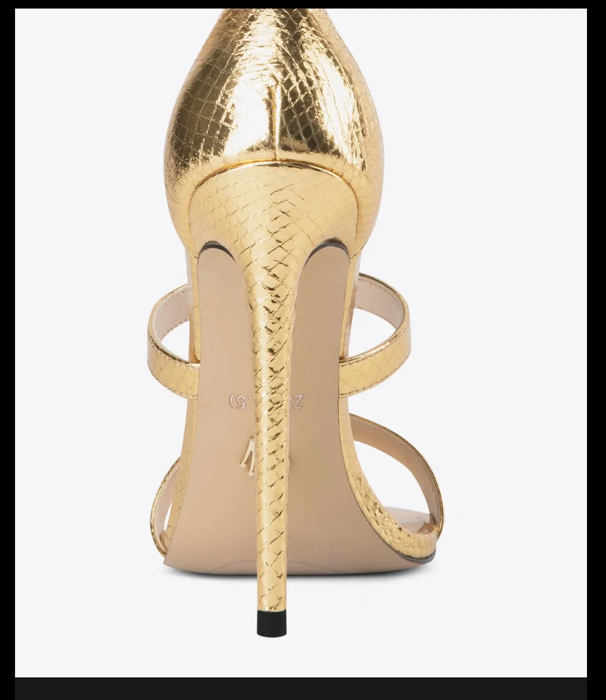 Fabfei gold high heeled sandals  - Jida