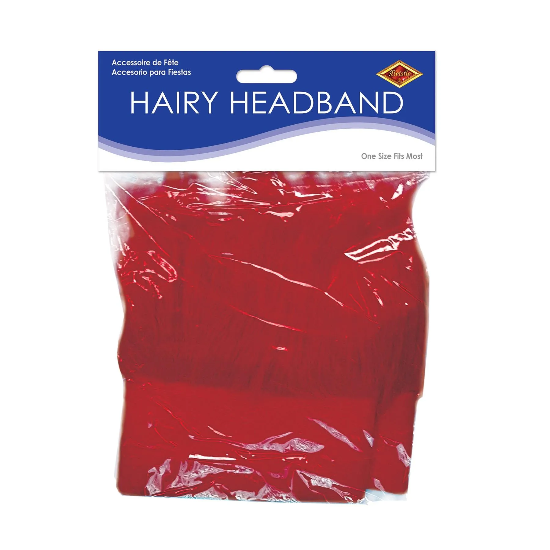 Hairy Headband - red