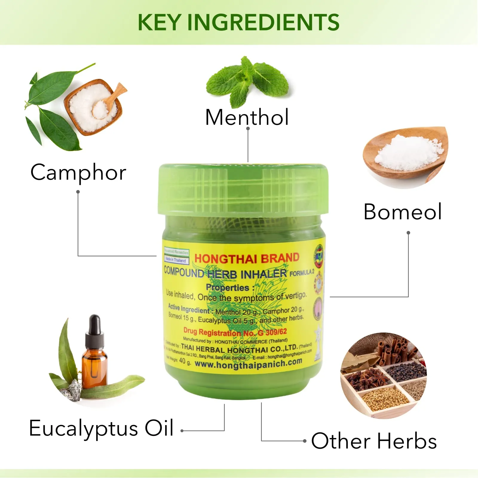 Hong Thai Herbal Inhaler (Buy 1 Get 1 Free)
