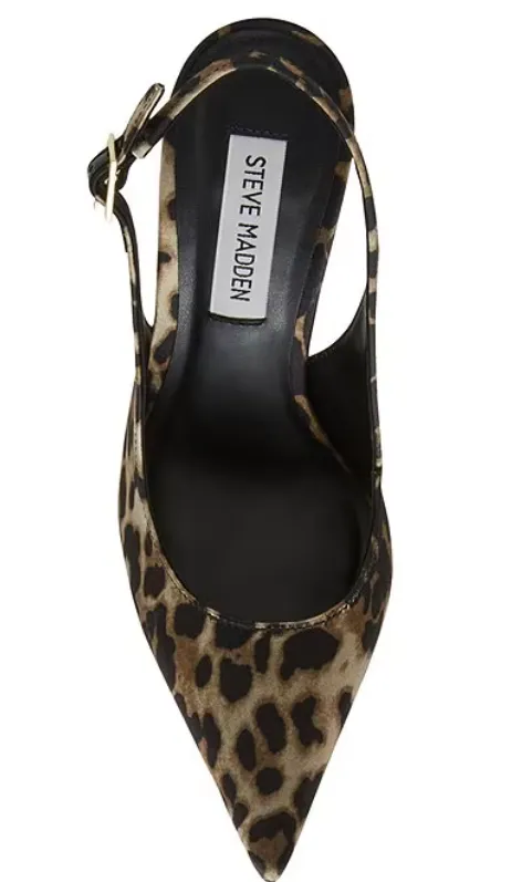 Leopard Satin Heel
