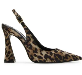 Leopard Satin Heel