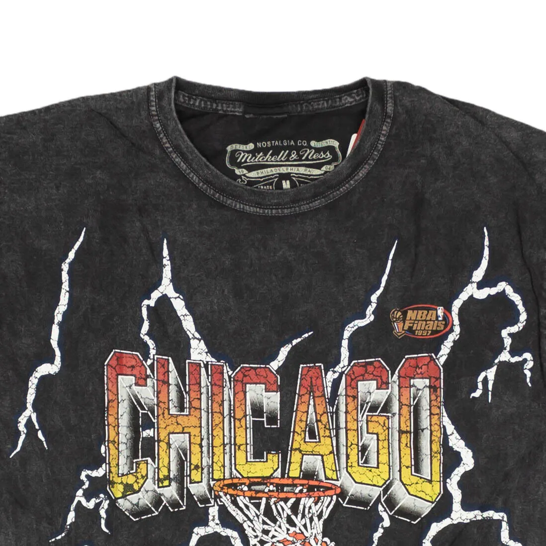 Mitchell & Ness Nba Vintage Lightning Warriors T-Shirt - Black