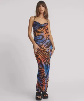 One Teaspoon - Jagger Long Slip Maxi Dress - Tropical Print