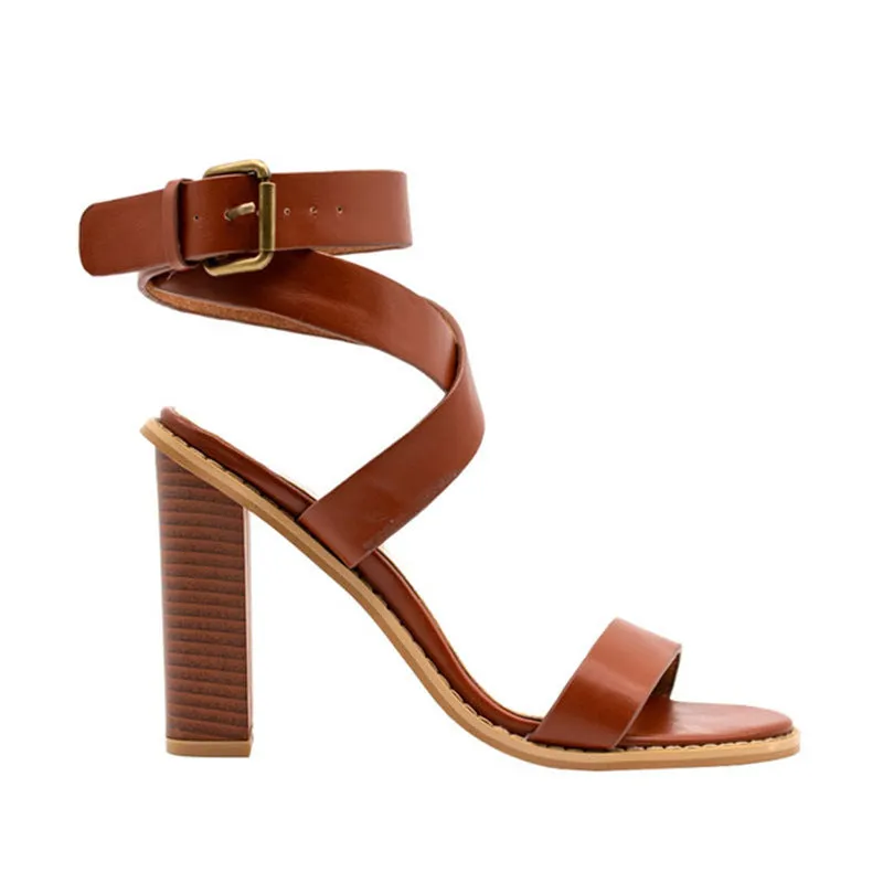 Phoebe  Sandalen mit Blockabsatz fr Damen in bergre