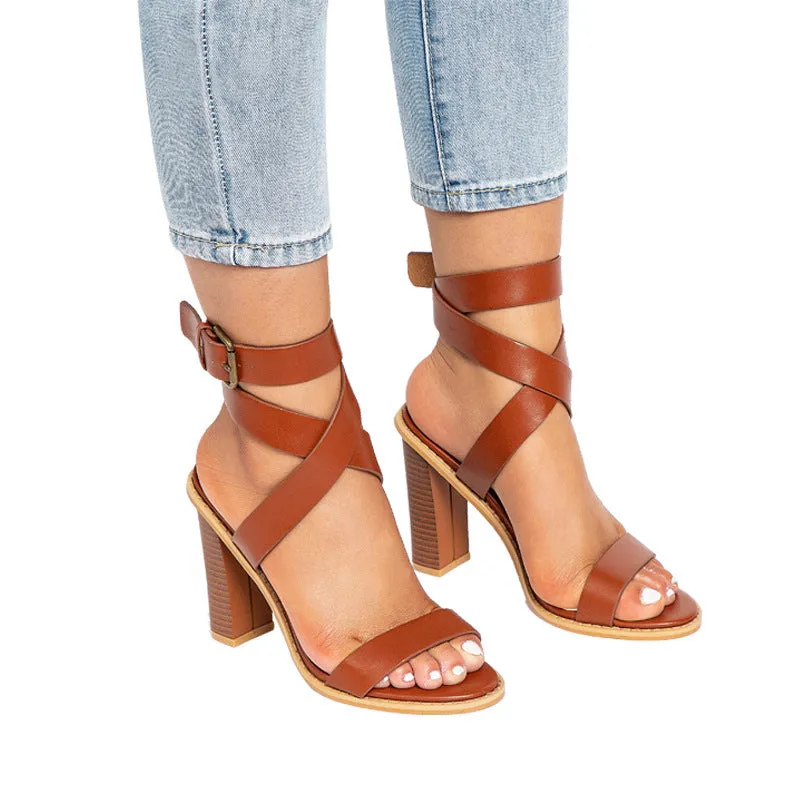 Phoebe  Sandalen mit Blockabsatz fr Damen in bergre