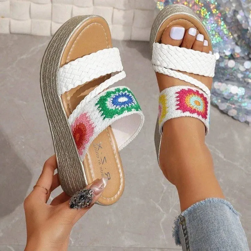 Platform Woven Wedges