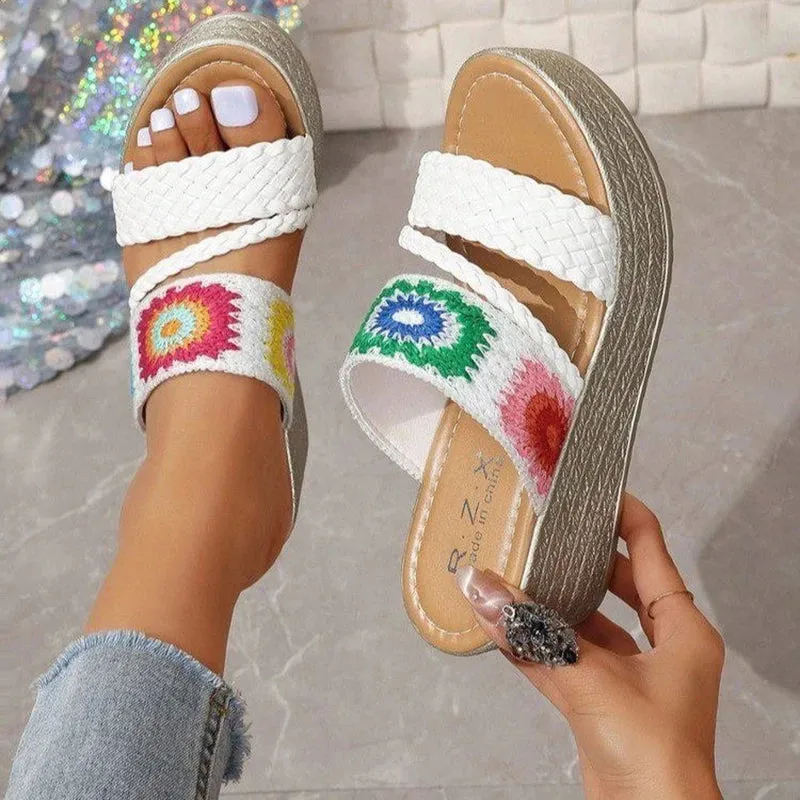 Platform Woven Wedges