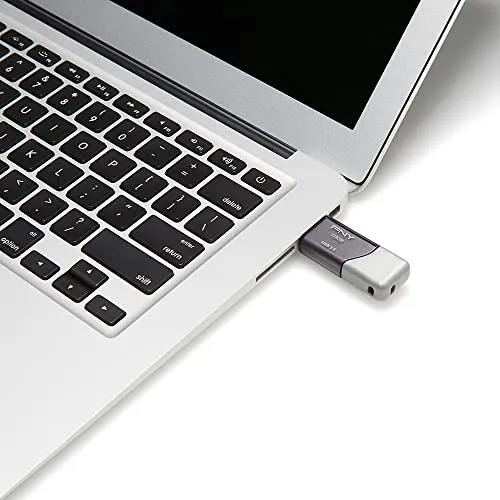 PNY 128GB Turbo Attach 3 USB 3.0 Flash Drive 5-Pack  Grey, P-FD128X5TBOP-MP, 100MB/s, Light-Weight Durable - Data Storage and Transfer