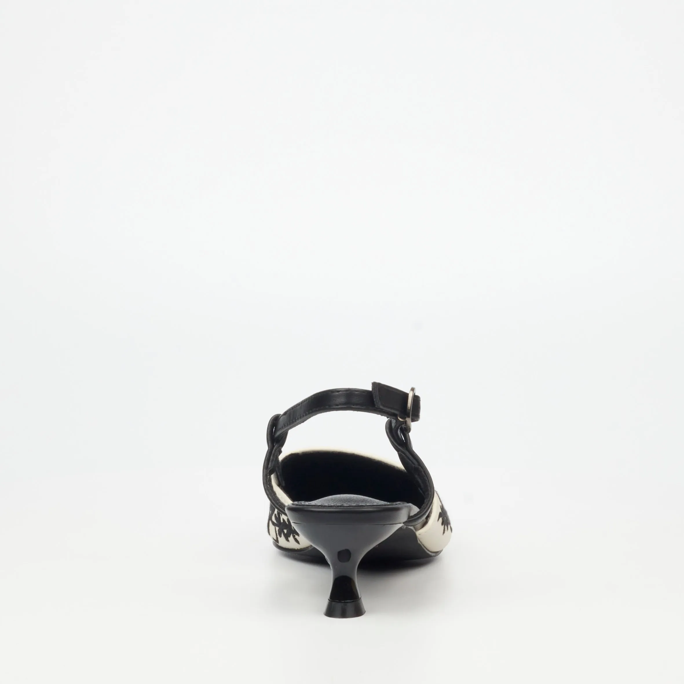 Reena 1 Heel Black & White