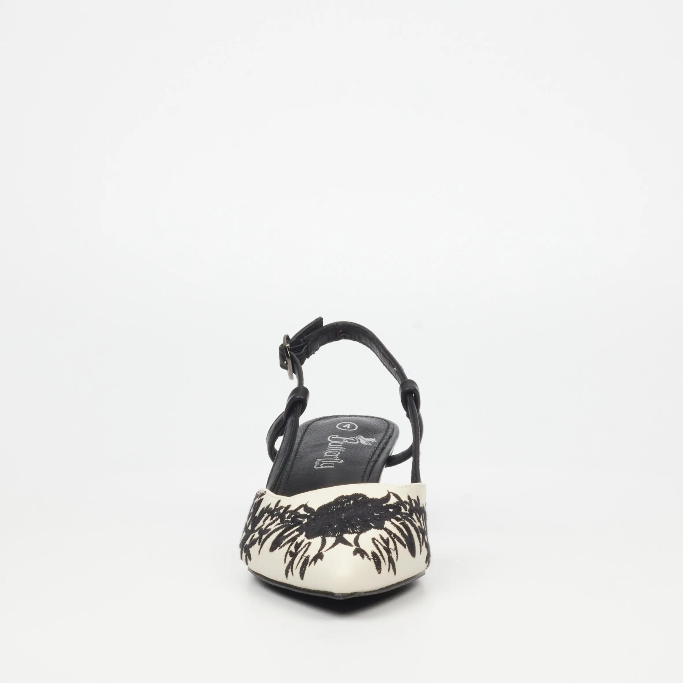Reena 1 Heel Black & White