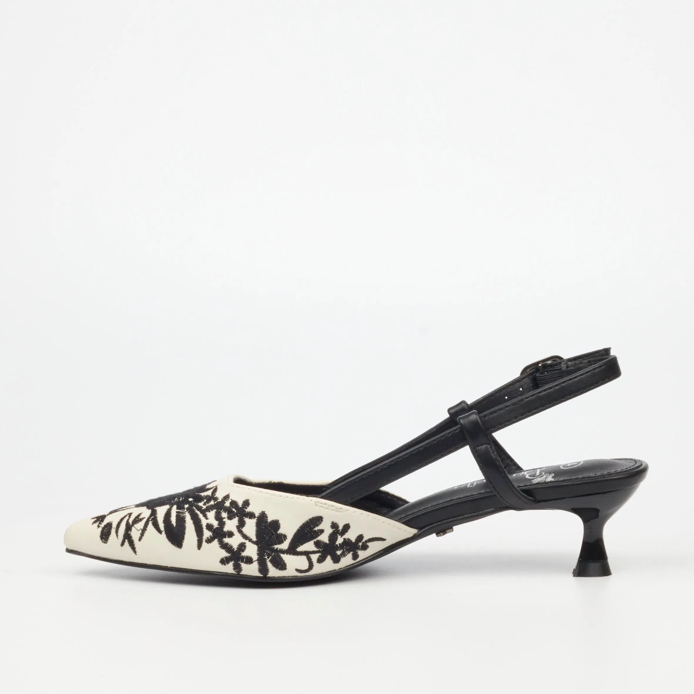Reena 1 Heel Black & White