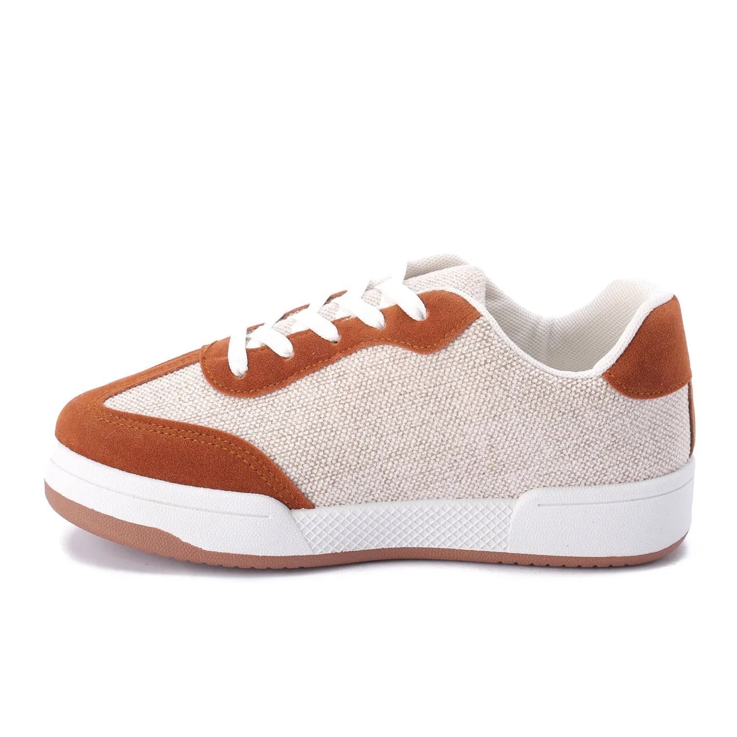 Striped Sidewall Sneaker - Camel