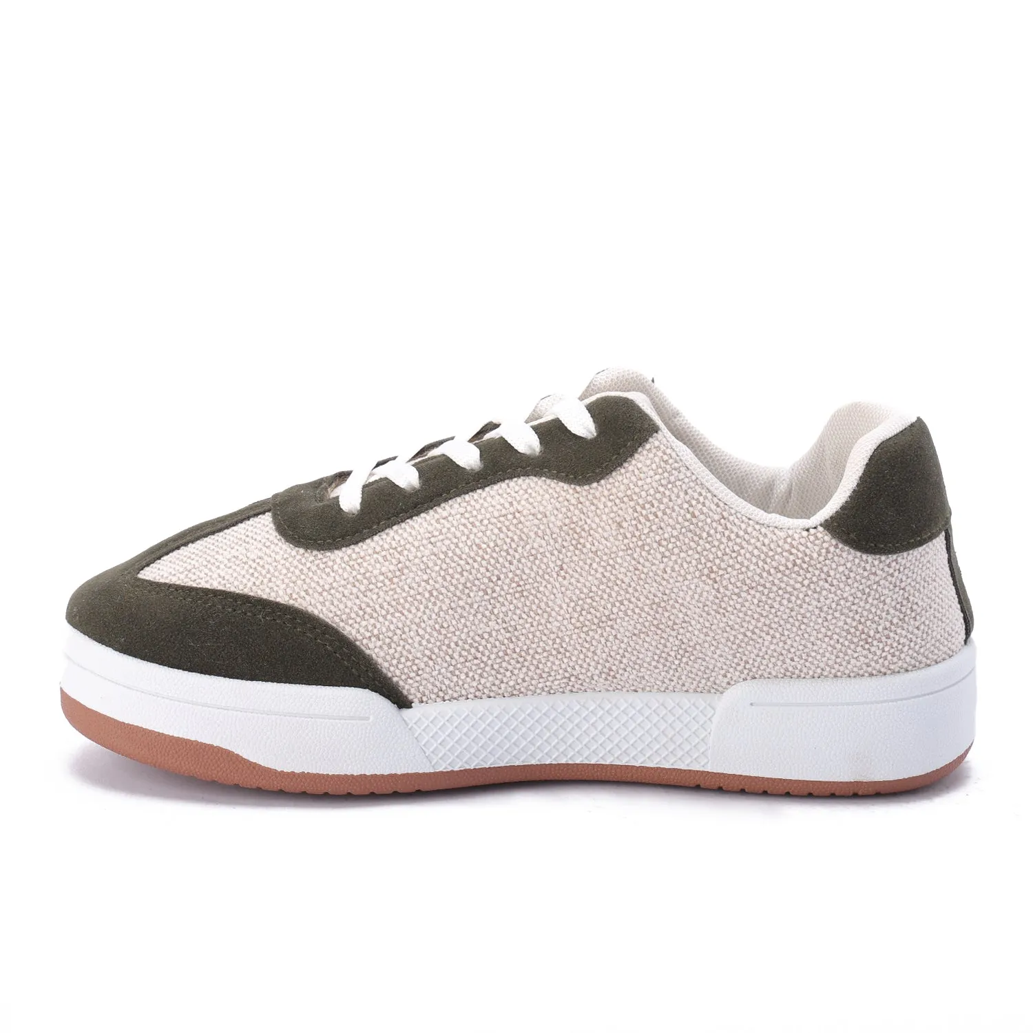 Striped Sidewall Sneaker - Olive