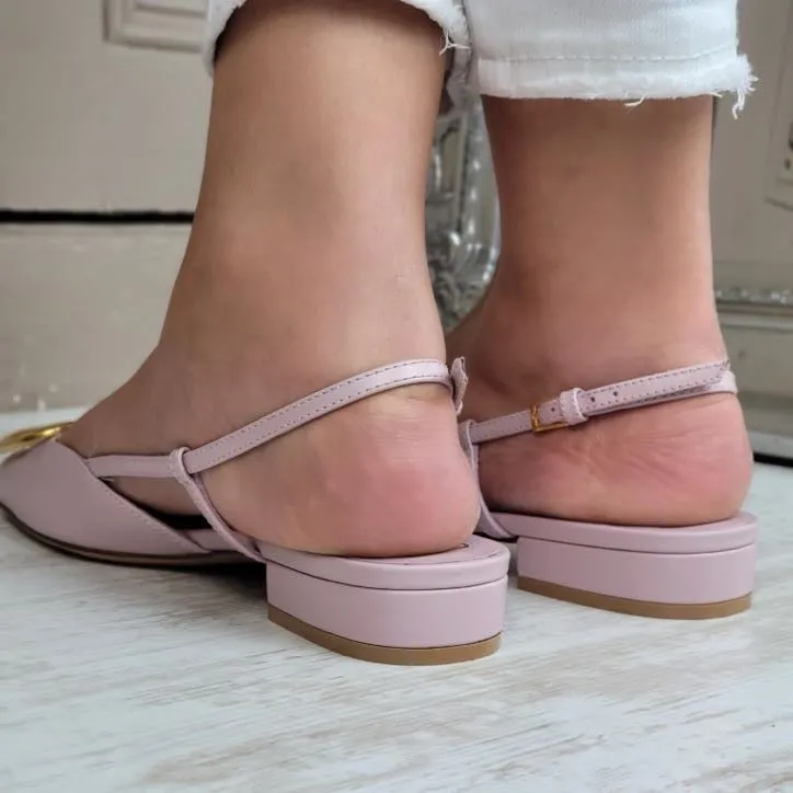 VALENTINO GARAVANI VLOGO SLINGBACK FLATS EU 36/ UK 3